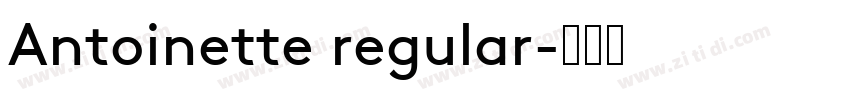 Antoinette regular字体转换
